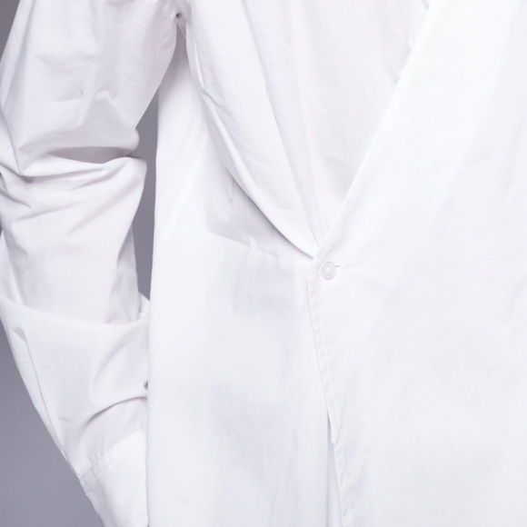 ASOS Men's Classic White Wrap Shirt - Picture 3 of 4